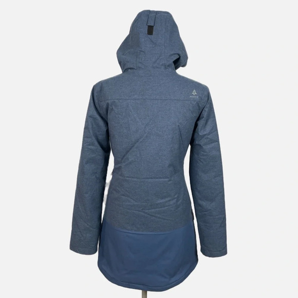 Woods Kala Women’s Faux Down Parka Coat Jacket Size XS Blue Hood Insulated New - Picture 3 of 15